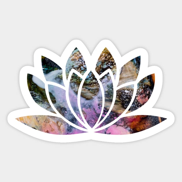 Lotus Sticker by Sloth Station